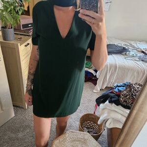 Dark green dress Zara